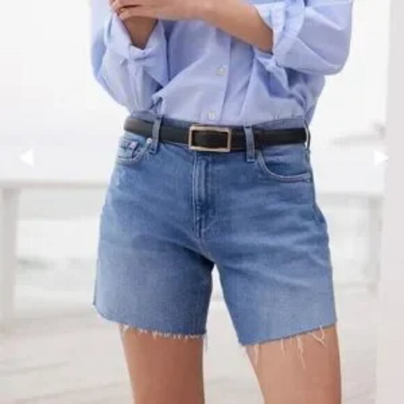 AYR The Day Off Cut Off Jean Shorts Size 33 - Picture 1 of 10